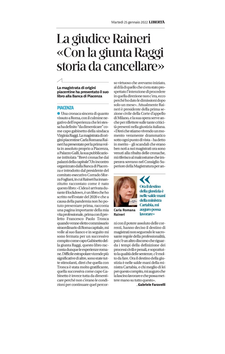 Liberta giudice raineri