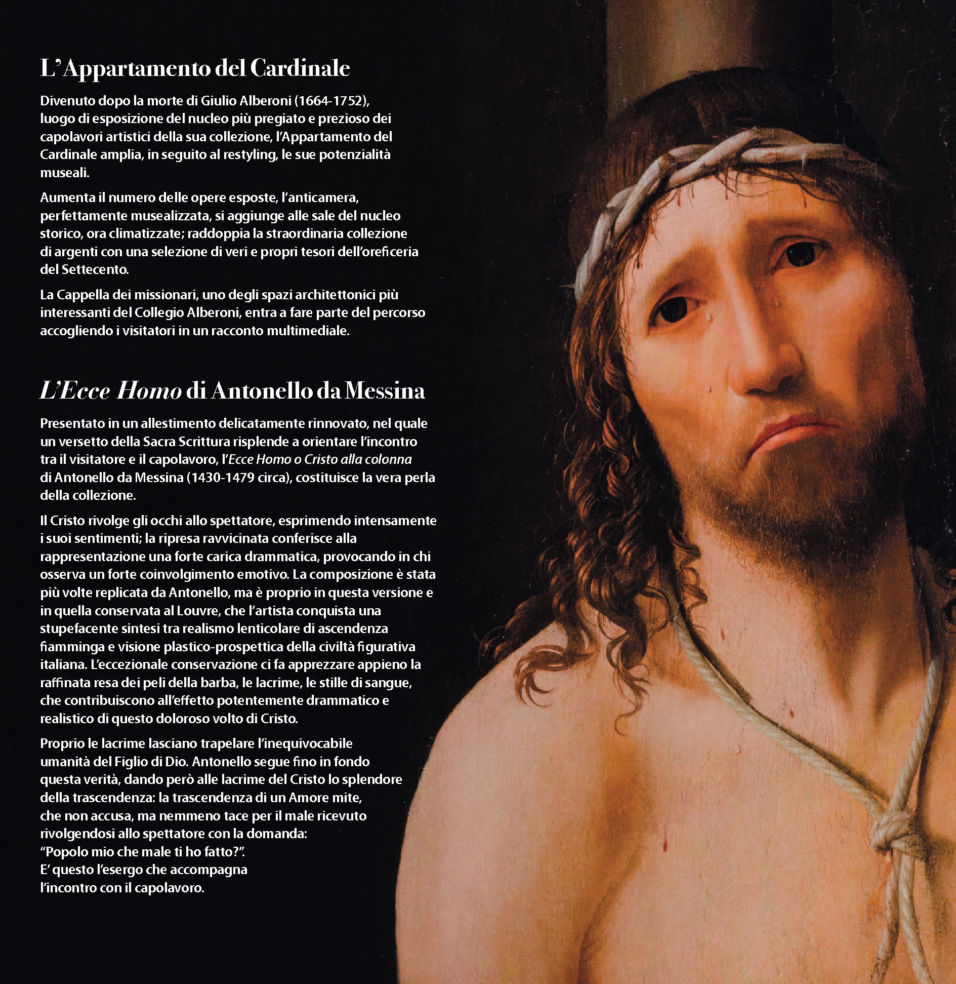 L'APPARTAMENTO DEL CARDINALE AL COLLEGIO ALBERONI