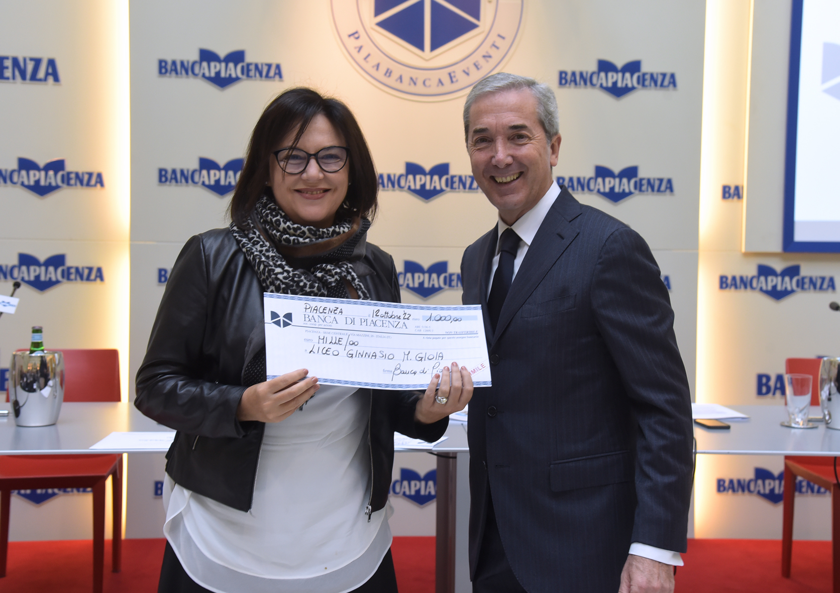 ALLE SCUOLE GIOIA, RESPIGHI E ROMAGNOSI LE BORSE DI STUDIO DELLA BANCA DI PIACENZA PER GLI STUDENTI