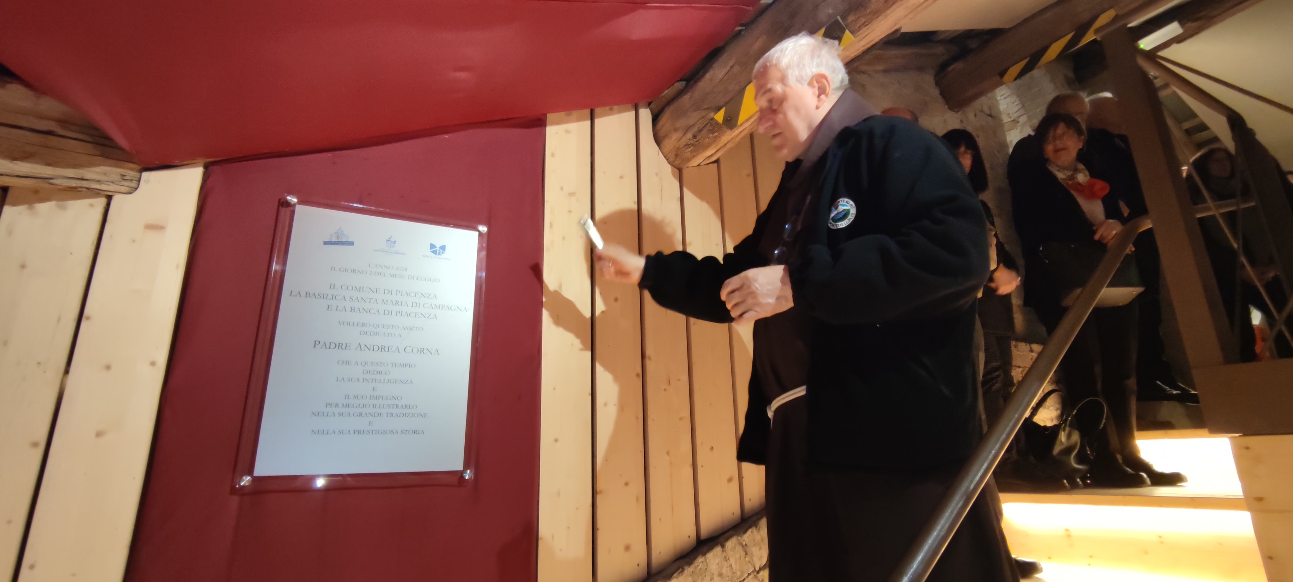 «PADRE CORNA AMAVA PIACENZA E S. MARIA DI CAMPAGNA CHIESA CHE STUDIÒ CON GRANDE INTELLIGENZA E IMPEG