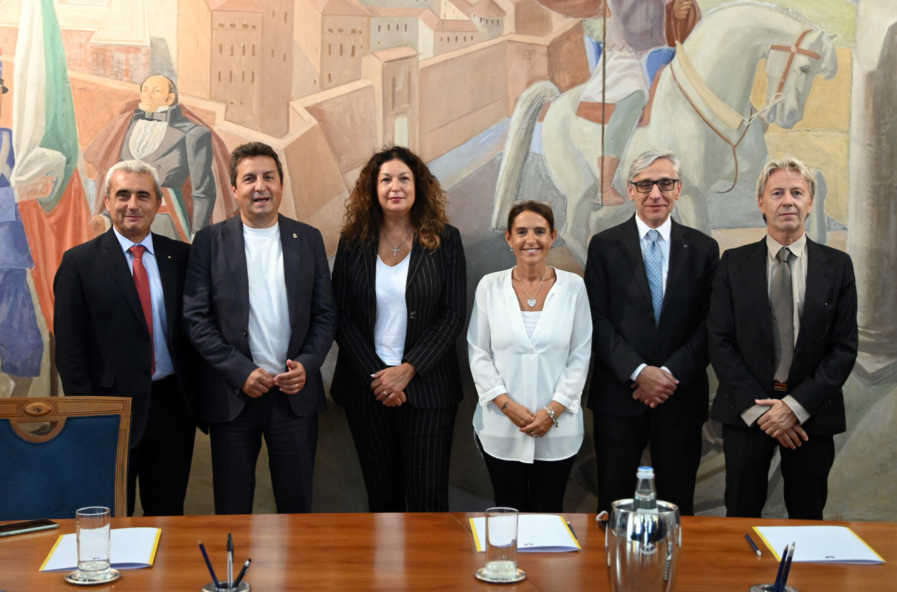 IL MINISTRO SANGIULIANO AL CONCERTO DI MUTI ANNUNCIO DEL SINDACO ALLA CONFERENZA STAMPA CHE SI E' TE