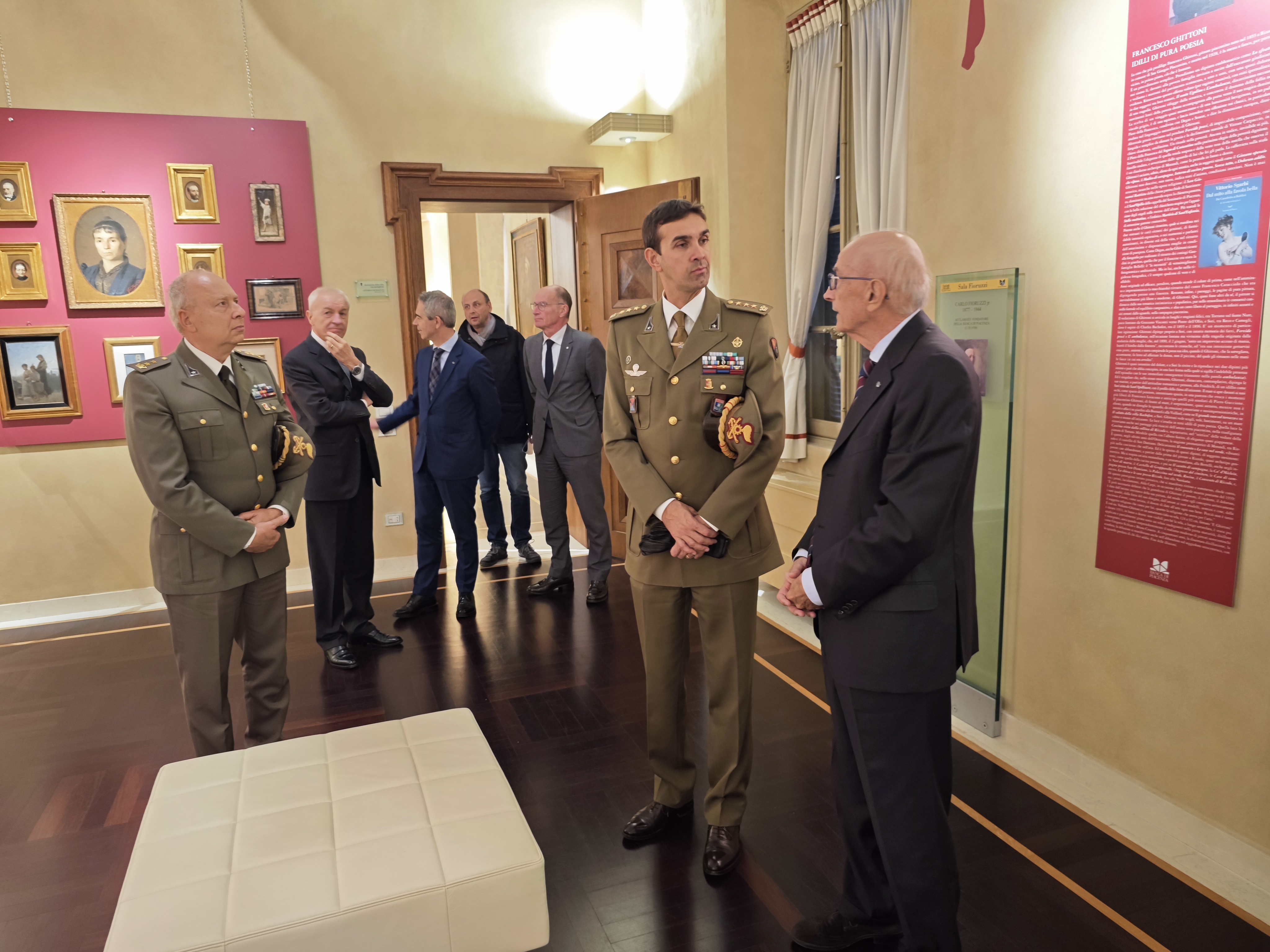 IL NUOVO COMANDANTE DEL GENIO PONTIERI IN VISITA ALLA BANCA